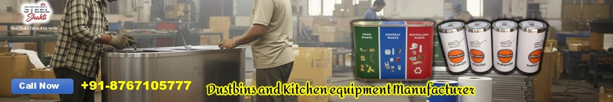 duo trio dustbin manufacturer steel shakti