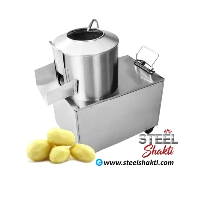 Steel Shakti Potato Peeler Machine –  Stainless Steel, 5kg/10kg/20kg Best Price India - View 3 | Steel Shakti Fabrication