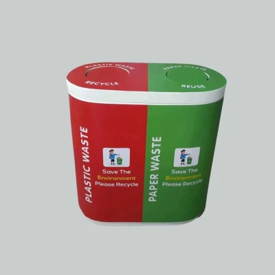 Fiber Duo Dustbin  60+60 L