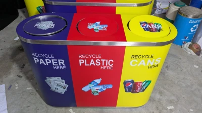 SS Trio Dustbin | 3-in-1 Waste Segregation Bin