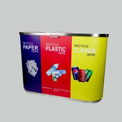 Stainless Steel Trio Dustbin